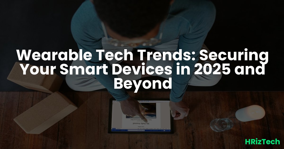 Wearable Tech Trends: Securing Your Smart Devices in 2025 and Beyond